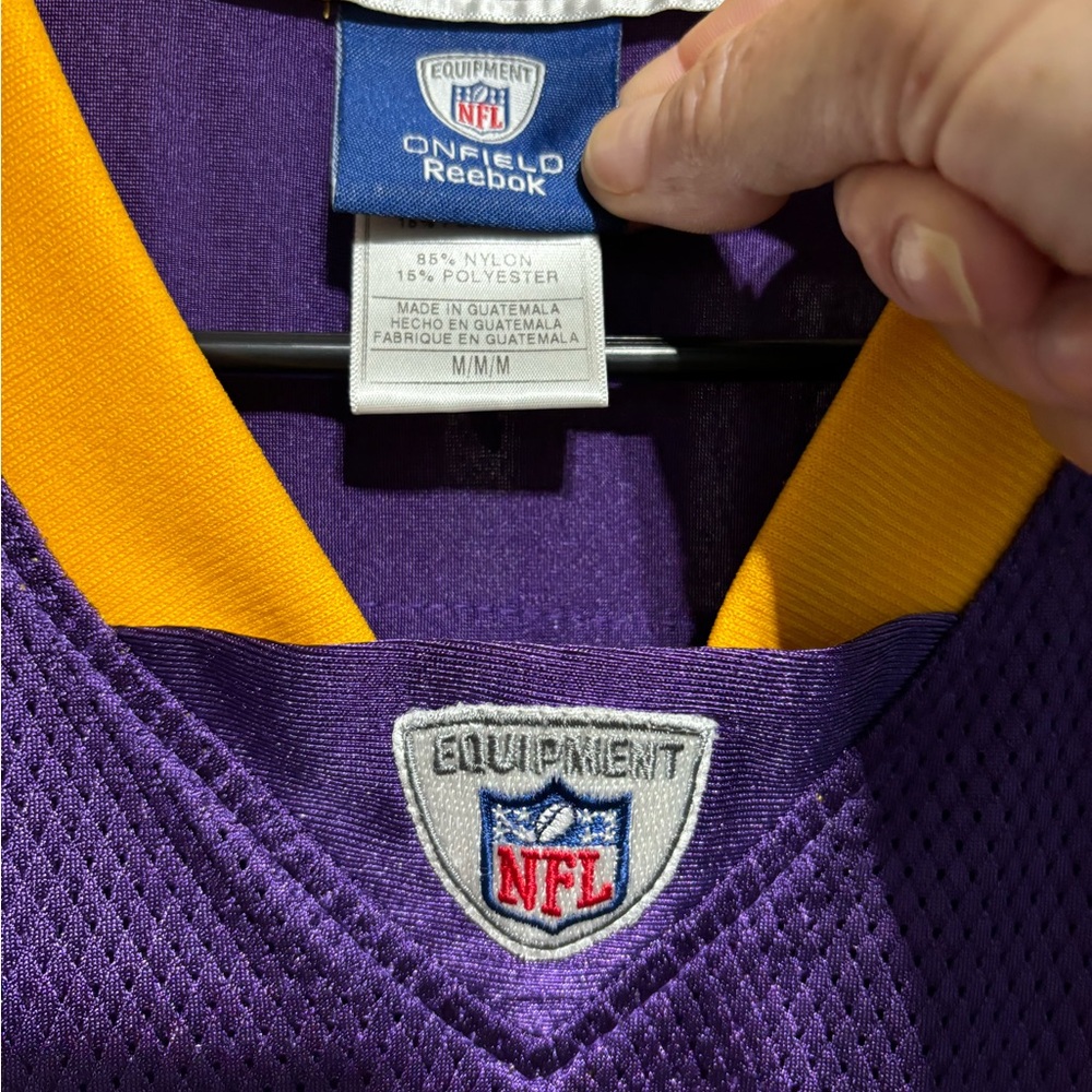 Brett Favre Minnesota Vikings NFL football reebok jersey,men’s size medium - Picture 4 of 7